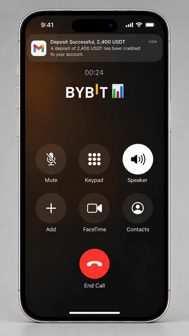 Phone reference: a call screen made for the film